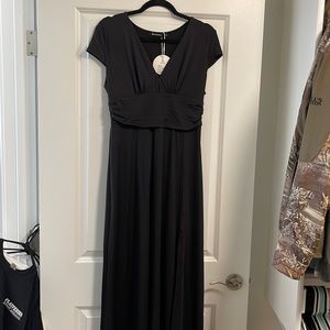 Black maxi dress
